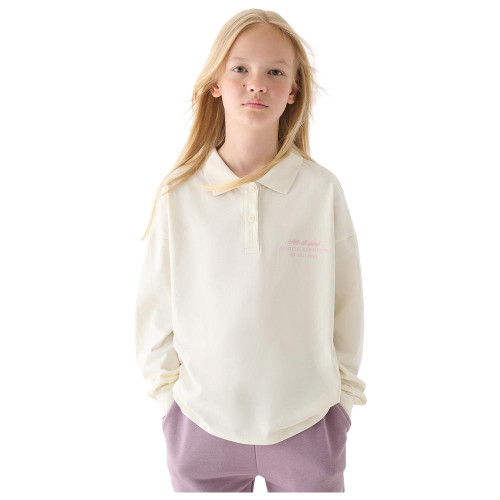 4F Παιδική μακρυμάνικη μπλούζα polo